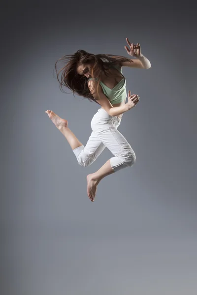 Bellezza ragazza danza — Foto Stock