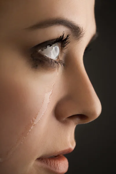 Skönhet flicka gråta — Stockfoto