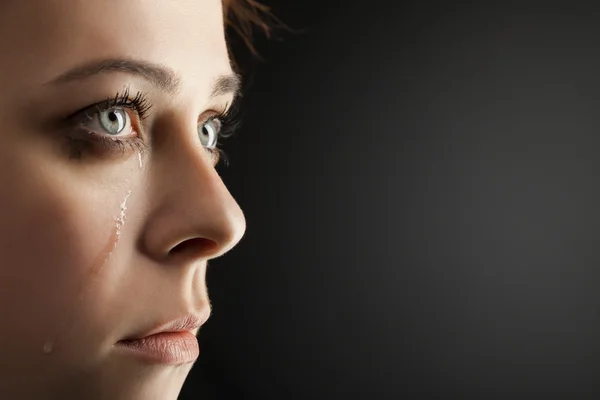 Beauty girl cry — Stock Photo, Image