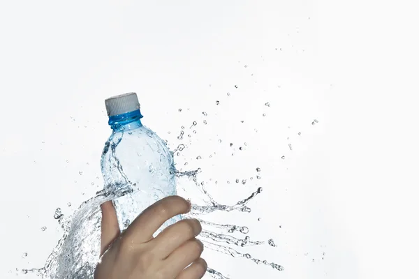 Bottle in water — Stock Photo, Image