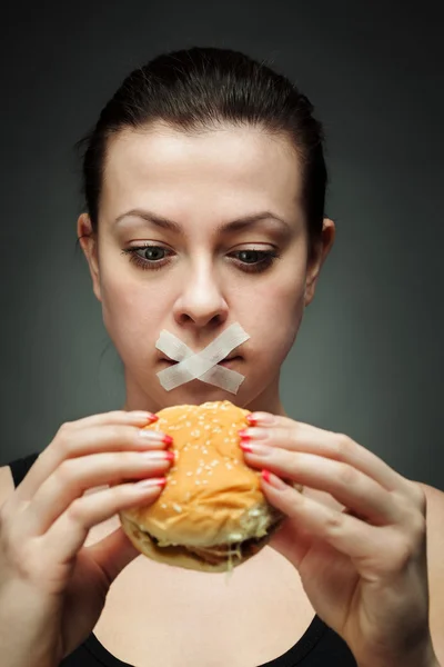 Dieta para menina — Fotografia de Stock