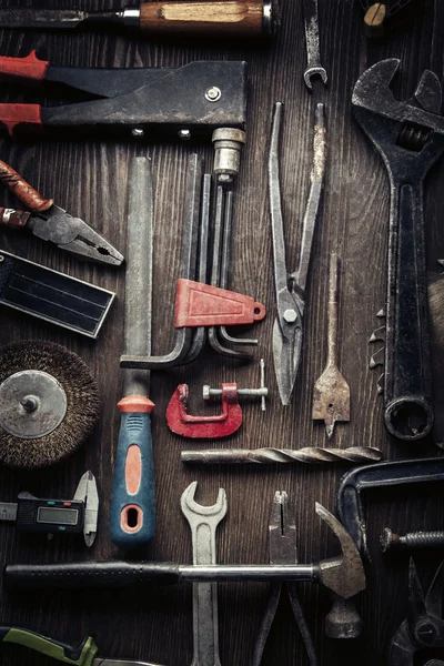 Grungy oude tools — Stockfoto