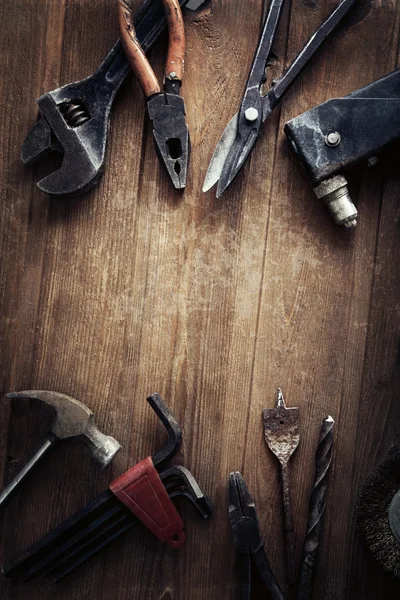 Grungy oude tools — Stockfoto