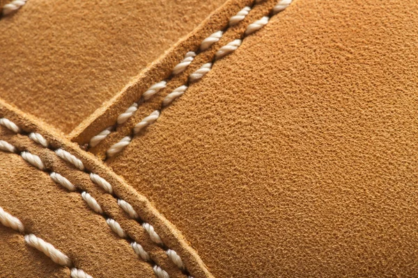 Δερμάτινες μπότες ραμμένο το νήμα — Φωτογραφία Αρχείου
