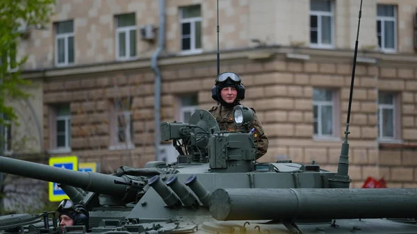 Moskau Russische Föderation 2021 Parade Militärischer Ausrüstung Zum Tag Des — Stockfoto