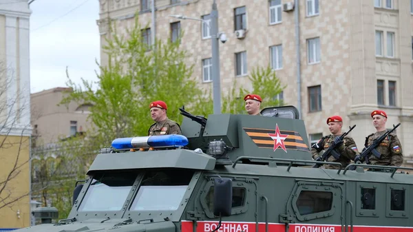 Moskou Russische Federatie 2021 Parade Van Militaire Uitrusting Gewijd Aan — Stockfoto