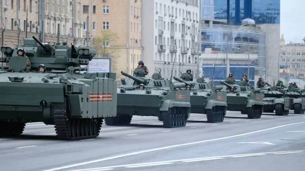 Москва Російська Федерація 2021 Парад Військової Техніки Присвячений Дню Перемоги — стокове фото
