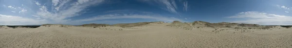 Panoramic image of dead Dunes In Curonian Spit, Lithuania, Europe — Stock Photo, Image