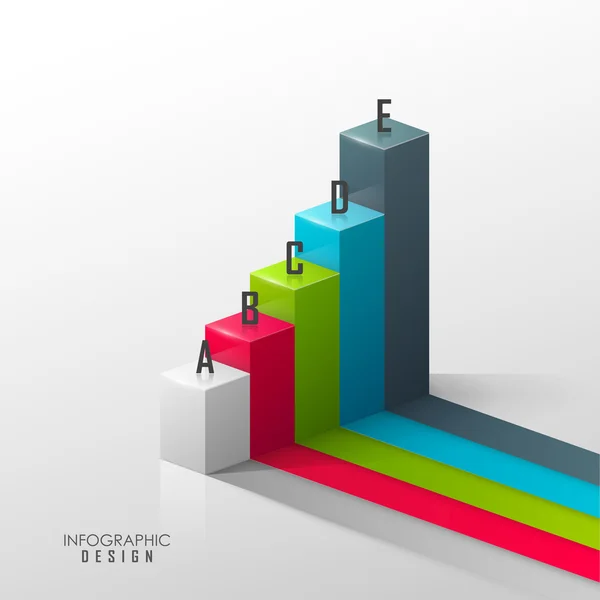 Vorlage für Infografik oder Webdesign — Stockvektor