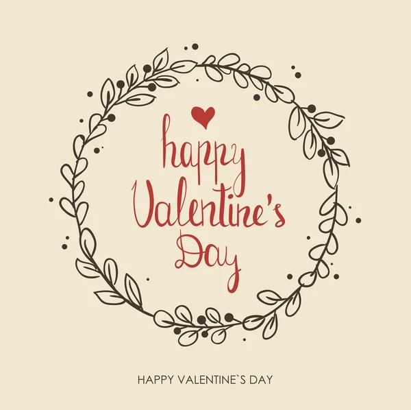 Tarjeta de felicitación día de San Valentín. — Vector de stock