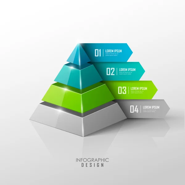 Modello per infografica o web design Illustrazioni Stock Royalty Free