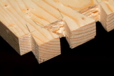 El yapımı dovetails closeup