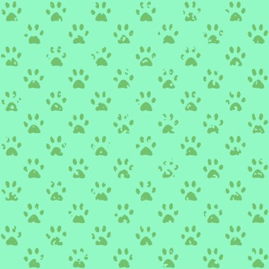 Çakmak, sorunsuz arka plan deseni üzerinde pembe, karanlıkta çamurlu pençe izleri