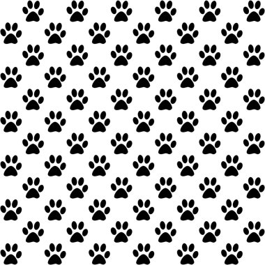 Siyah beyaz arka plan, seamless modeli pençe izleri