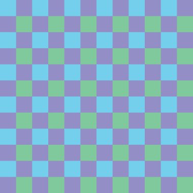 Mavi, mor ve yeşil kareli sorunsuz arka plan