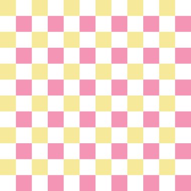 Pembe, beyaz ve sarı damalı seamless modeli
