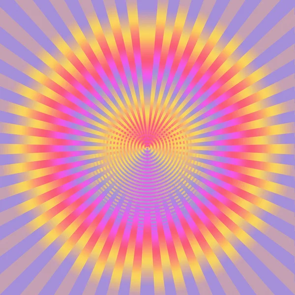 Abstract rays in vibrant pinks, purples and yellows — Stock Photo, Image