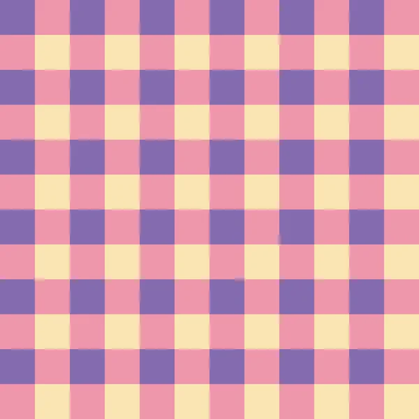 Subdued pink, purple and yellow seamless checkered background — Stock Photo, Image