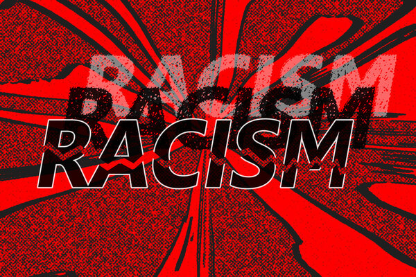 Word racism in different shades presenting the many levels of it