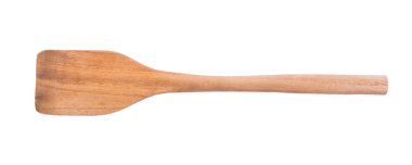 Beyaz rustik ahşap spatula