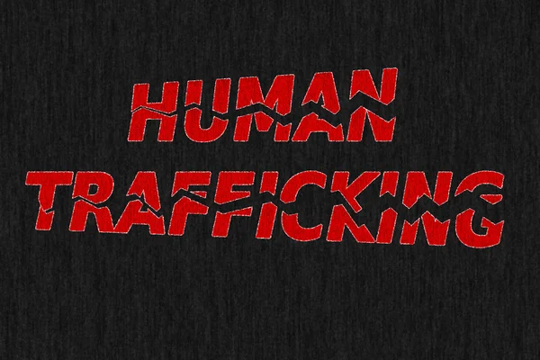 Parar o tráfico de seres humanos — Fotografia de Stock
