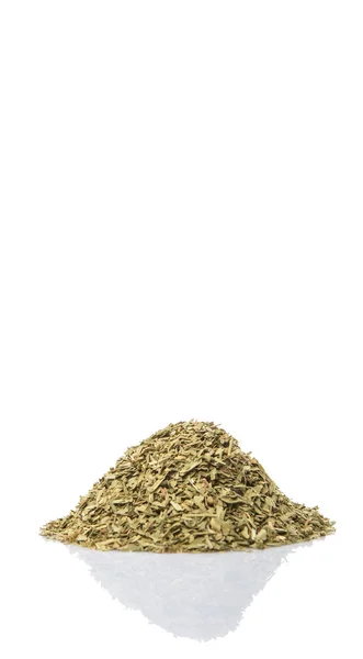 Dried Tarragon Herbs White Background — Stock Photo, Image