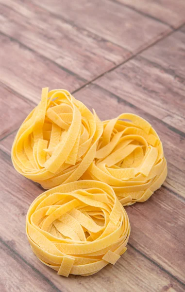 Gedroogde Tagliatelle Pasta — Stockfoto