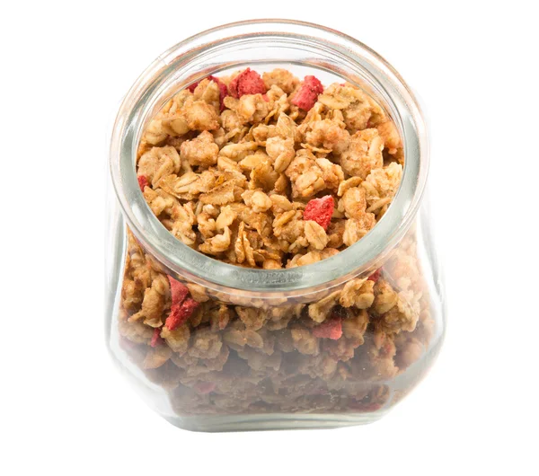 Cereal de desayuno con frambuesa seca — Foto de Stock