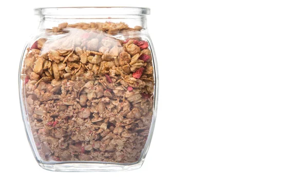Cereal de desayuno con frambuesa seca — Foto de Stock
