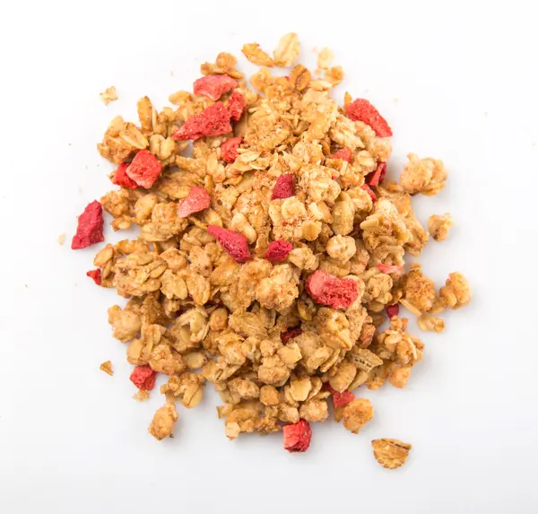 Breakfast Cereal With Dried Raspberry — Stock Photo, Image