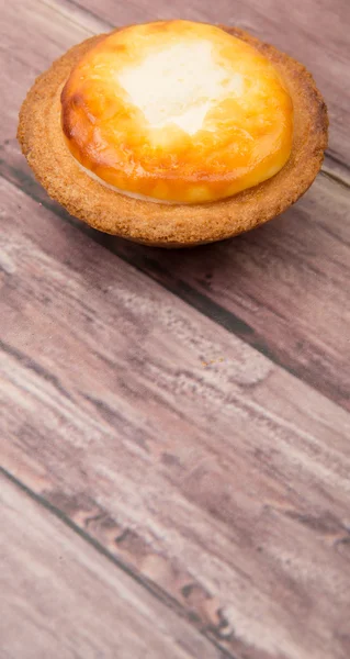 Homemade Japanese Cheese Tart — Stock Photo, Image