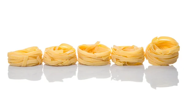 Tagliatelle secche Pasta — Foto Stock