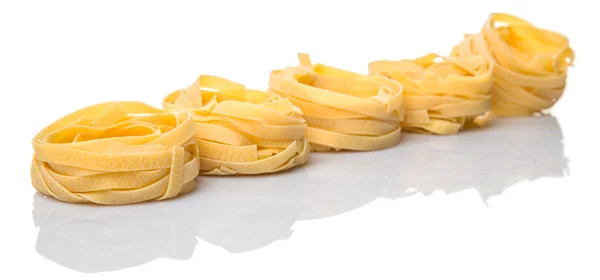 Tagliatelle secche Pasta — Foto Stock