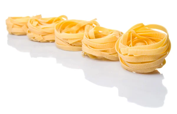 Pastas secas de Tagliatelle — Foto de Stock
