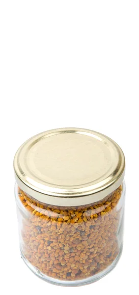 Bee Pollen In Jar — Stock Photo, Image