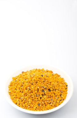 Arı polen beyaz kase