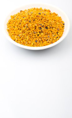 Arı polen beyaz kase