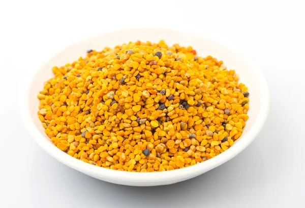 Arı polen beyaz kase