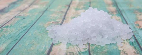 Sea Salt trä bakgrund — Stockfoto