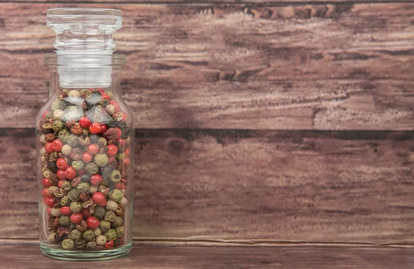 Mix Peppercorn In Vial Glass — Stok Foto