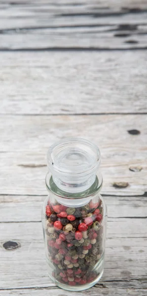 Mix Peppercorn In Vial Glass — Stok Foto