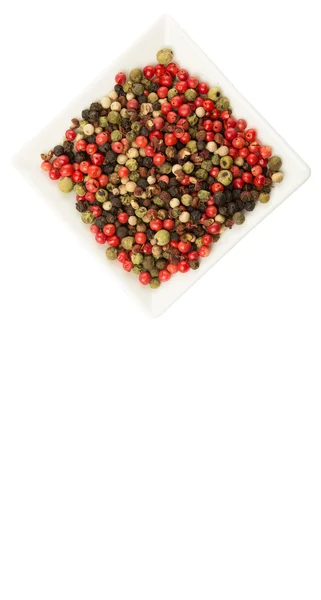 Mix Peppercorn in ciotola quadrata — Foto Stock