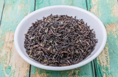 Darjeeling siyah çay yaprakları
