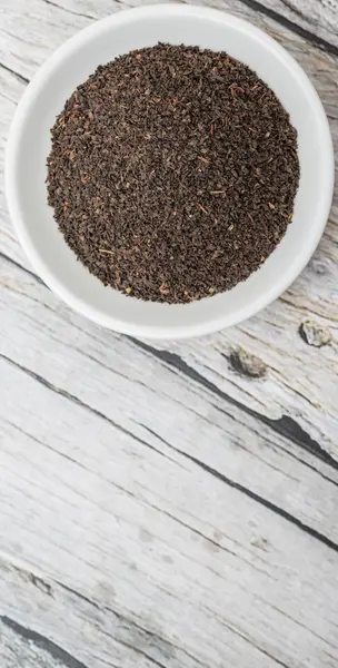 Liści czarnej herbaty Darjeeling — Zdjęcie stockowe