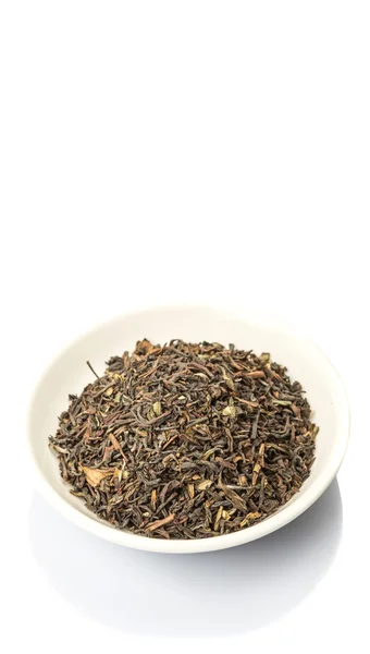 Darjeeling Black Tea White Bowl White Background — Stock Photo, Image