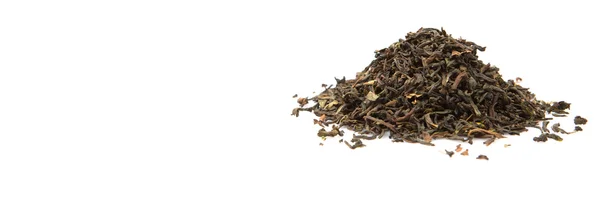 Loose Darjeeling Nero Sfondo Bianco — Foto Stock