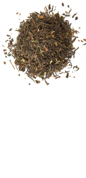 Loose Darjeeling Nero Sfondo Bianco — Foto Stock