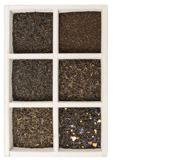 Variedade de chá preto — Fotografia de Stock