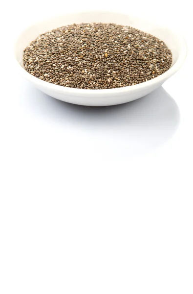 Семена сушеного черного чиа — стоковое фото