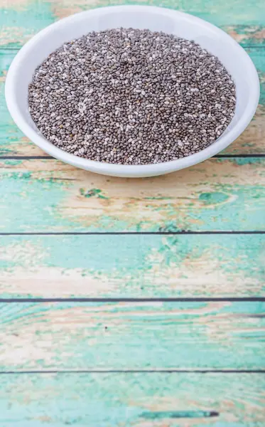 Semente de Chia preta seca — Fotografia de Stock